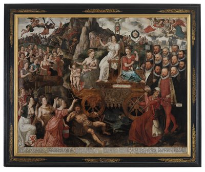 Alegoría de la Paz de 1577 en los Países Bajos de Pieter II Claeissens