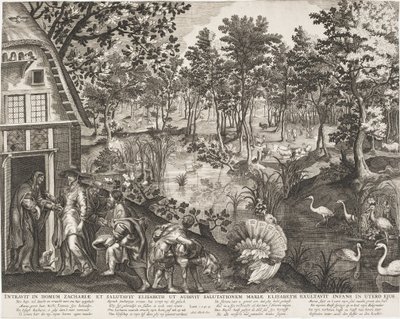 La Visitación en un Paisaje Boscoso de Pieter II de Jode