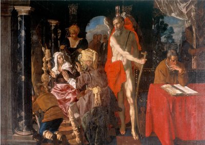 Alegoría de la vejez. El tiempo y el erudito de Pieter Isaacsz