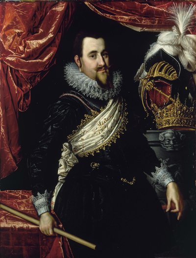 Retrato del Rey Christian IV de Dinamarca 1577-1648, c. 1615 de Pieter Isaacsz