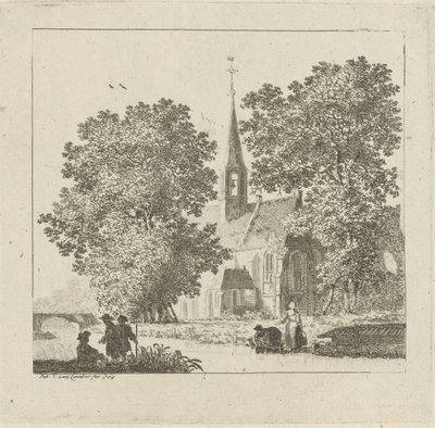 vista de una iglesia de Pieter Jan van Liender