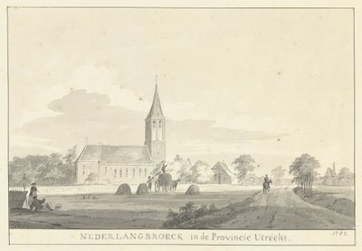 Vista del pueblo de Nederlangbroek de Pieter Jan van Liender