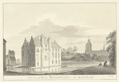 La casa y el pueblo de Scherpenzeel de Pieter Jan van Liender