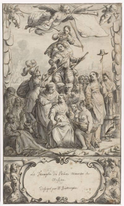 Diseño del frontispicio para Frederick Hendrick van Nassauw de Pieter Jansz