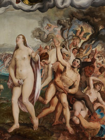 Detalle del Juicio Final de Pieter Jansz. Pourbus