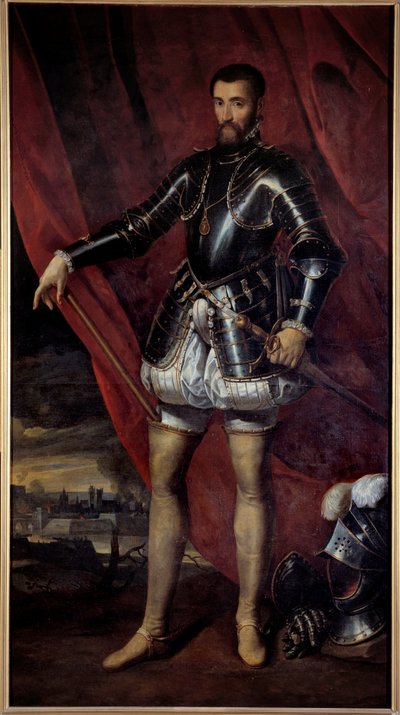 Retrato de cuerpo entero de Francisco de Lorena, Duque de Guisa (1519-1563) de Pieter Jansz. Pourbus