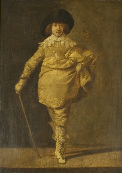Un caballero de pie, c.1630 de Pieter Jansz. Quast