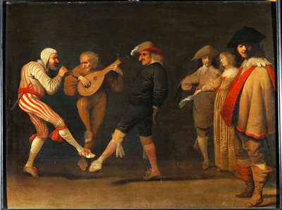 Bailarines cómicos de Pieter Jansz. Quast