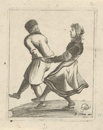 pareja bailando de Pieter Jansz Quast