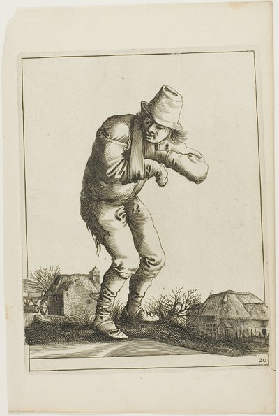 Tramp with a Sling, de T is al verwart-gaern (Ya es confuso) de Pieter Jansz. Quast