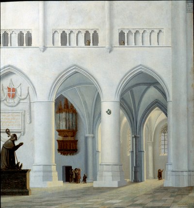 Interior de la Iglesia de San Bavón en Haarlem de Pieter Jansz Saenredam