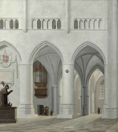 Interior de la Iglesia de San Bavón, Haarlem, 1630 de Pieter Jansz Saenredam