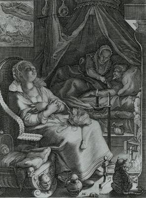 Nocte vacant curis animi de Pieter Jansz Saenredam