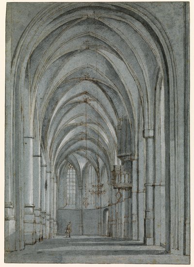 Ambulatorio sur de Sint Bavokerk, Haarlem de Pieter Jansz Saenredam