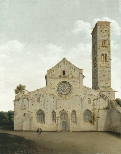 La fachada oeste de la Iglesia de Santa María en Utrecht de Pieter Jansz Saenredam