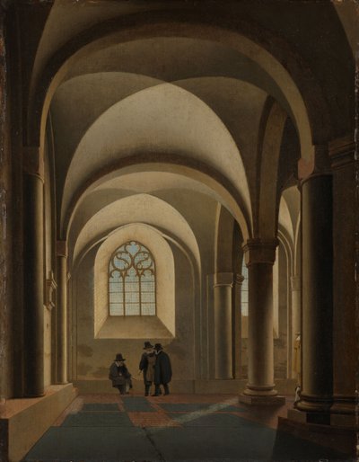 Las naves más occidentales de la nave sur de la Mariakerk de Utrecht de Pieter Jansz Saenredam
