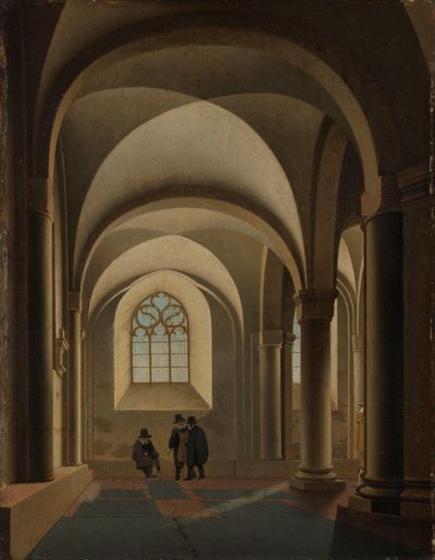Los tramos más occidentales de la nave sur de la Mariakerk de Utrecht de Pieter Jansz Saenredam
