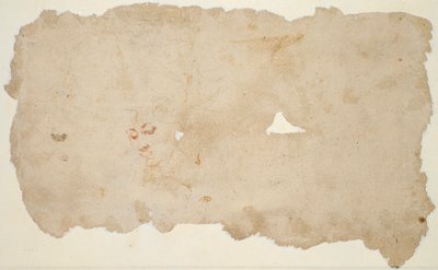 Agar y el Ángel (anverso); Bosquejo del rostro de una mujer (verso) de Pieter Lastman