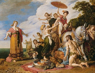 Odiseo ante Nausícaa de Pieter Lastman