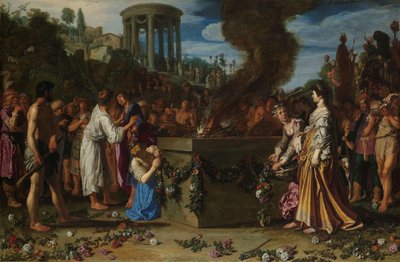 Orestes y Pílades disputando en el altar
Orestes y Pílades disputando en el altar (Eurípides, Ifigenia en Tauris) de Pieter Lastman