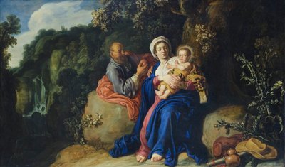 El resto en el vuelo a Egipto de Pieter Lastman