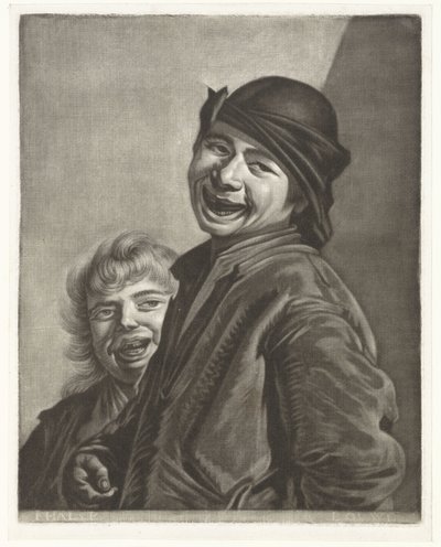 Dos niños sonrientes de Pieter Louw