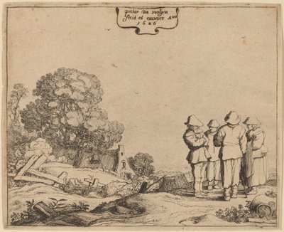 Tres Campesinos y una Mujer de Pieter Molijn