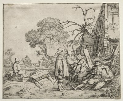 Paisaje con soldados de Pieter Molyn