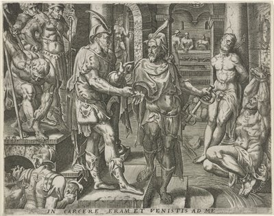 Visitando a los presos Obras de Misericordia (título de la serie) de Pieter Nagel