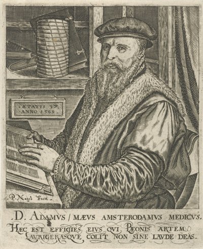 Retrato de Adam Maeus de Pieter Nagel