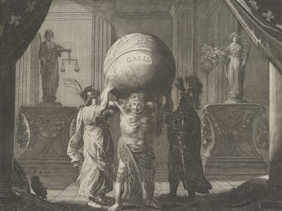Placa 13: Alegoría sobre la discordia en Francia, de Caspar Barlaeus, Medicea Hospes de Pieter Nolpe