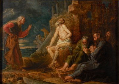 Job en el montón de estiércol de Pieter Paul Rubens
