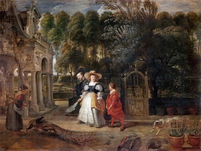 Rubens y Helene Fourment en el jardín, ca. 1631 de Peter Paul Rubens