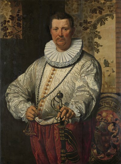 Retrato de un almirante de la flota holandesa de Pieter Pietersz. (I) (circle of)
