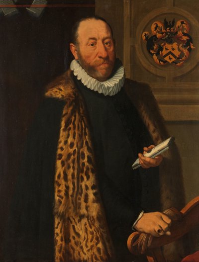 Retrato de Mattheus Augustijnsz Steyn, Consejero en el Colegio del Almirantazgo del Barrio Norte en Dokkum de Pieter Pietersz. (I)