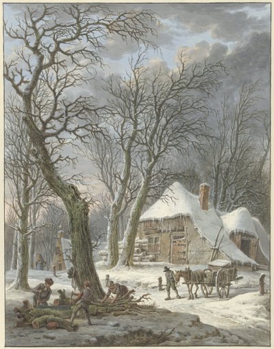Paisaje de invierno de Pieter Pietersz. Barbiers