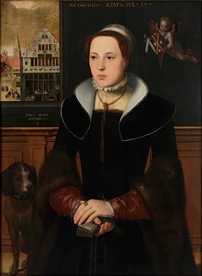 Retrato de Jacquemyne Buuck, 1551 de Pieter Pourbus