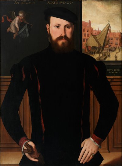 Retrato de Jan van Eyewerve, 1551 de Pieter Pourbus