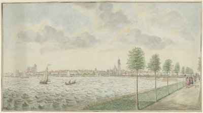 Vista de Kampen desde el lado del río de Pieter Remmers
