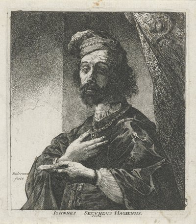 Retrato de Janus Secundus de Pieter Rottermondt