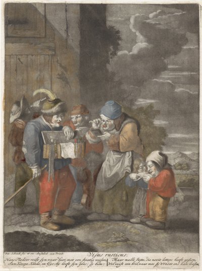 La cara
Visus rusticus (título en el objeto)
Cinco sentidos (título de la serie) de Pieter Schenk (I)