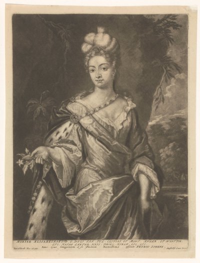 Retrato de María Isabel de Hesse-Darmstadt de Pieter Schenk (I)