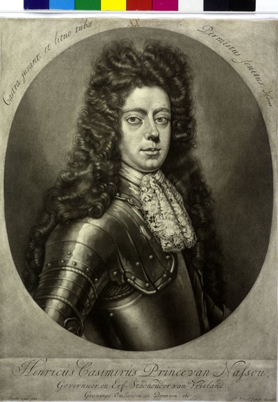Conde de Nassau-Diez Enrique Casimiro II (impresión) de Pieter Schenk