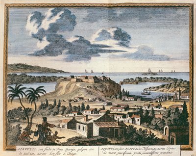 Vista de Acapulco, ilustración de 