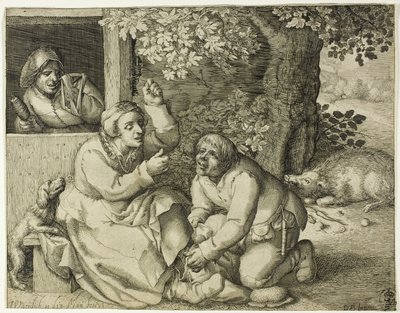 Alegoría de la Discordia Conyugal de Pieter Serwouters