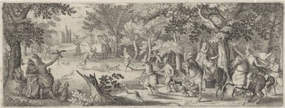 caza de garzas de Pieter Serwouters