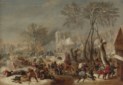 El saqueo de un pueblo de Pieter Snayers