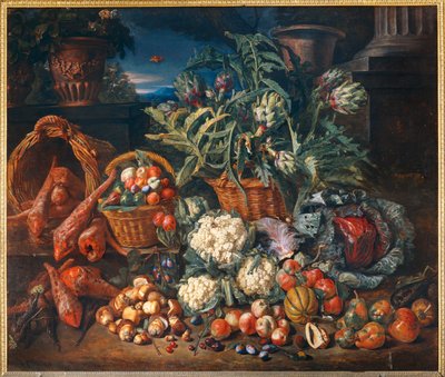 Nature morte: legumes et fruits - Naturaleza muerta: Legumbres y frutas ... de Pieter Snyers