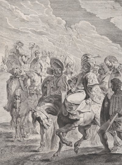 Un príncipe turco a caballo de Pieter Soutman