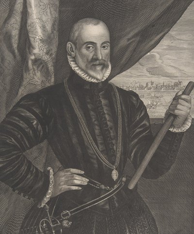 Francisco Valdés, comandante español, de la serie Quatuor Personae de Pieter Soutman